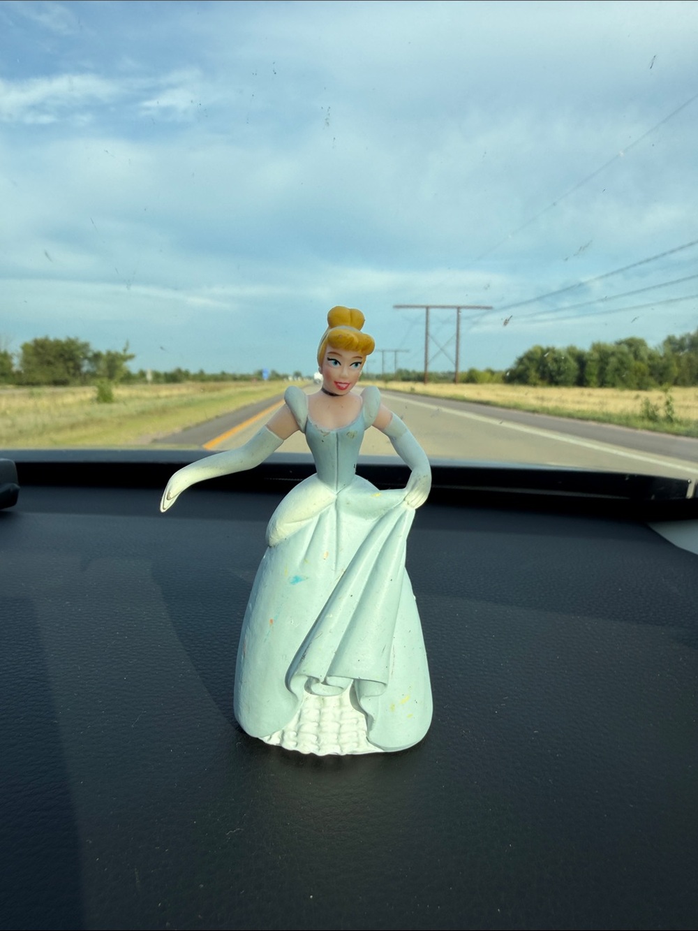 3.75" Cinderella in Blue Dress Gown PVC Plastic Action Figure Disney